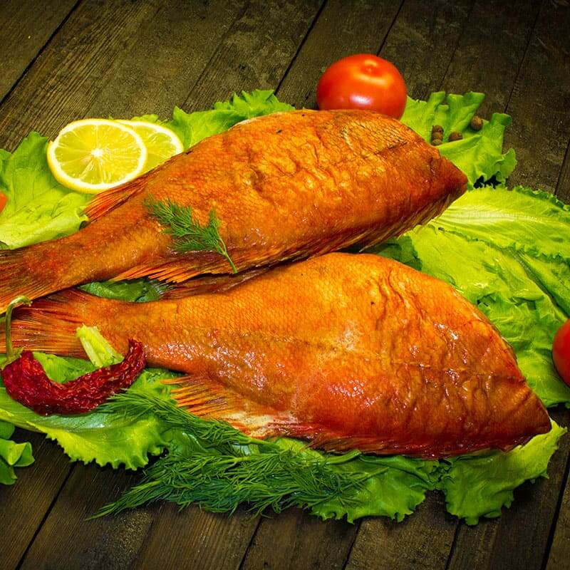 Терпуг горячего копчения